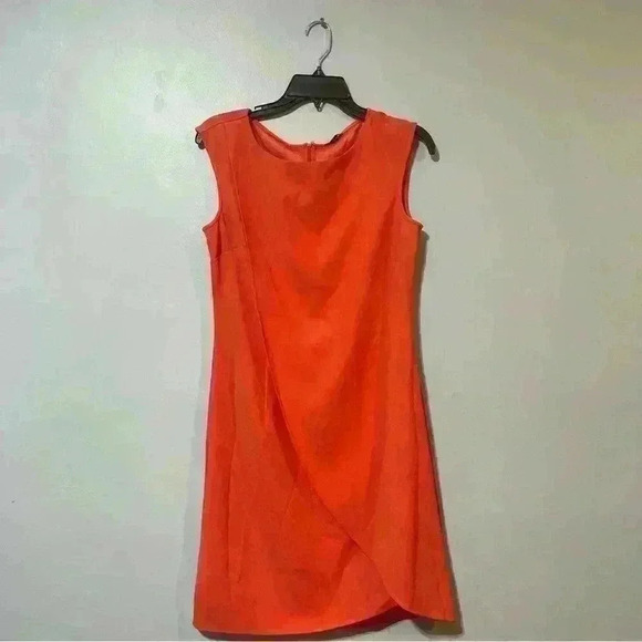 Women's Ann Taylor Dress Knee Length Zip Up Back Sz 4 Office Classic Preppy - Picture 2 of 9